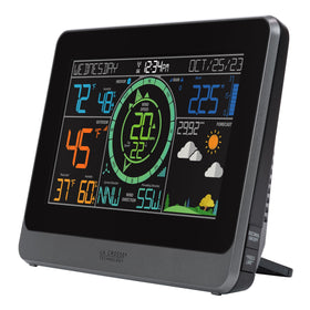 La Crosse 328-1415 indoor-outdoor temps-humidity readings for all-season monitoring