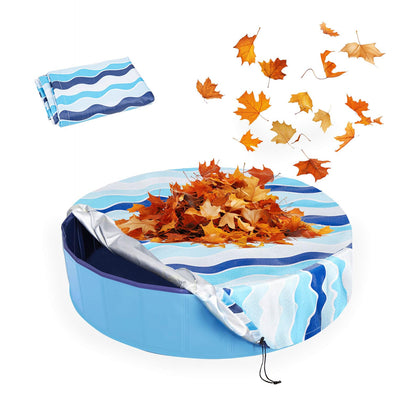 Ladadee foldable dog pool cover 32-inch drawstring secure fit shields from leaves