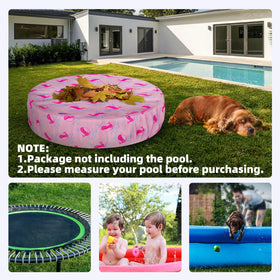 Ladadee outdoor pool cover shields kiddie pools and sand pits.
