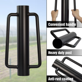 LADECH fence post driver anti-rust coating resists weathering on outdoor jobs.