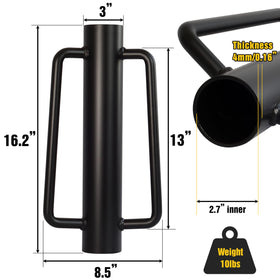 LADECH fence post driver fits standard posts for versatile fence projects.