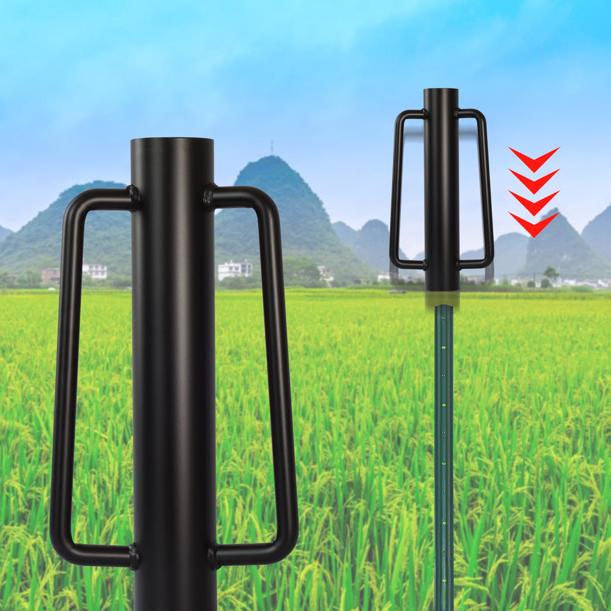 LADECH fence post driver weight options let you tailor impact for tasks.