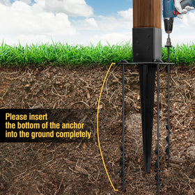 LADECH mailbox post anchor use for durable mailbox installation.