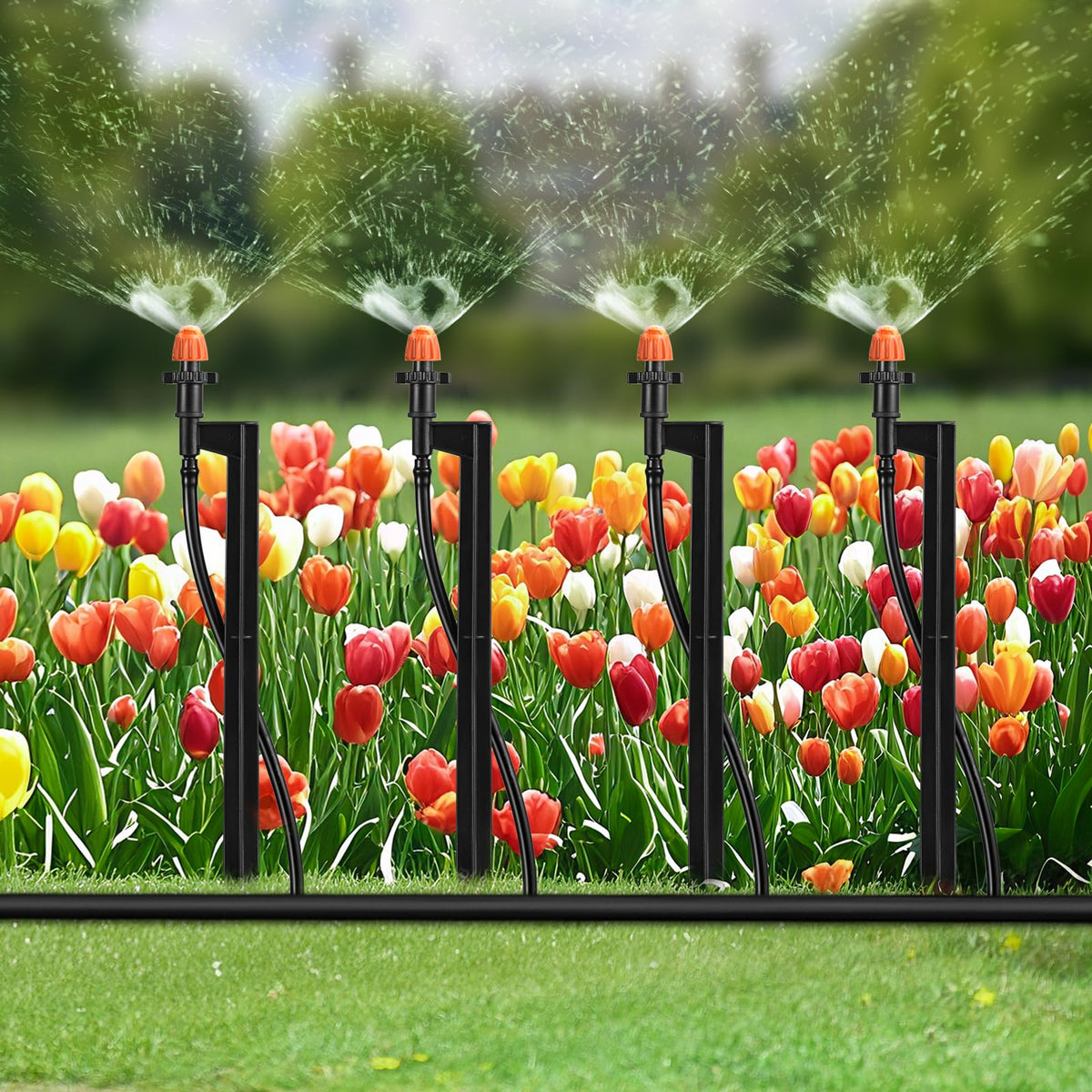 La Farah flowers-vegetables-irrigation-kit enables targeted watering for beds