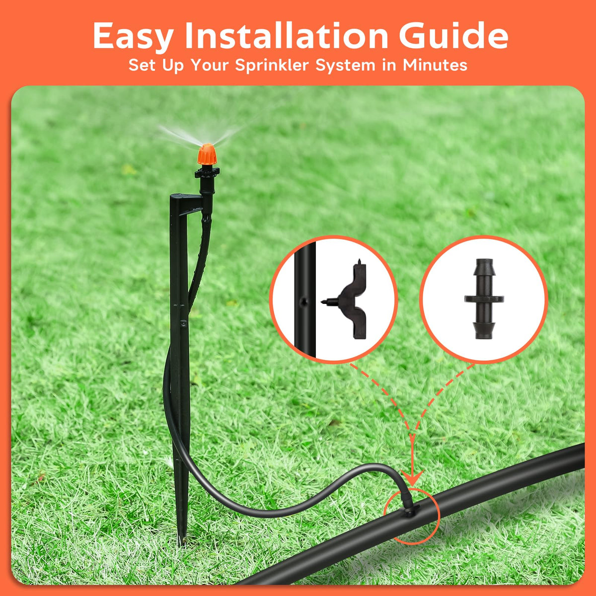 La Farah one-quarter tubing connectors show easy system hookup