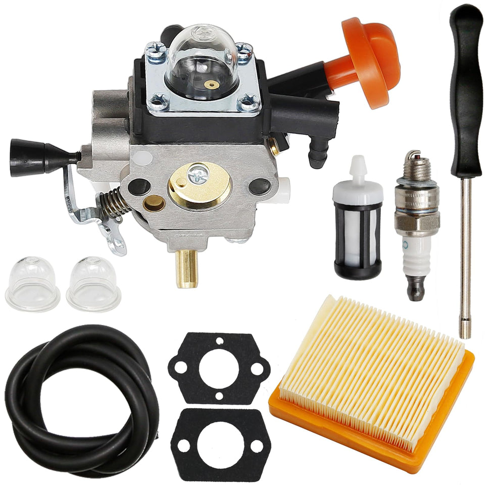 Laffoonparts carburetor assembly with air filter for Stihl compatibility and smoother starts.