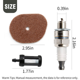 Generic laffoonparts FS56RC spark plug ensures reliable starts and efficient burning
