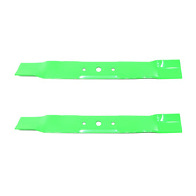 LAFORMO blades ready to install on a 42-inch John Deere deck.