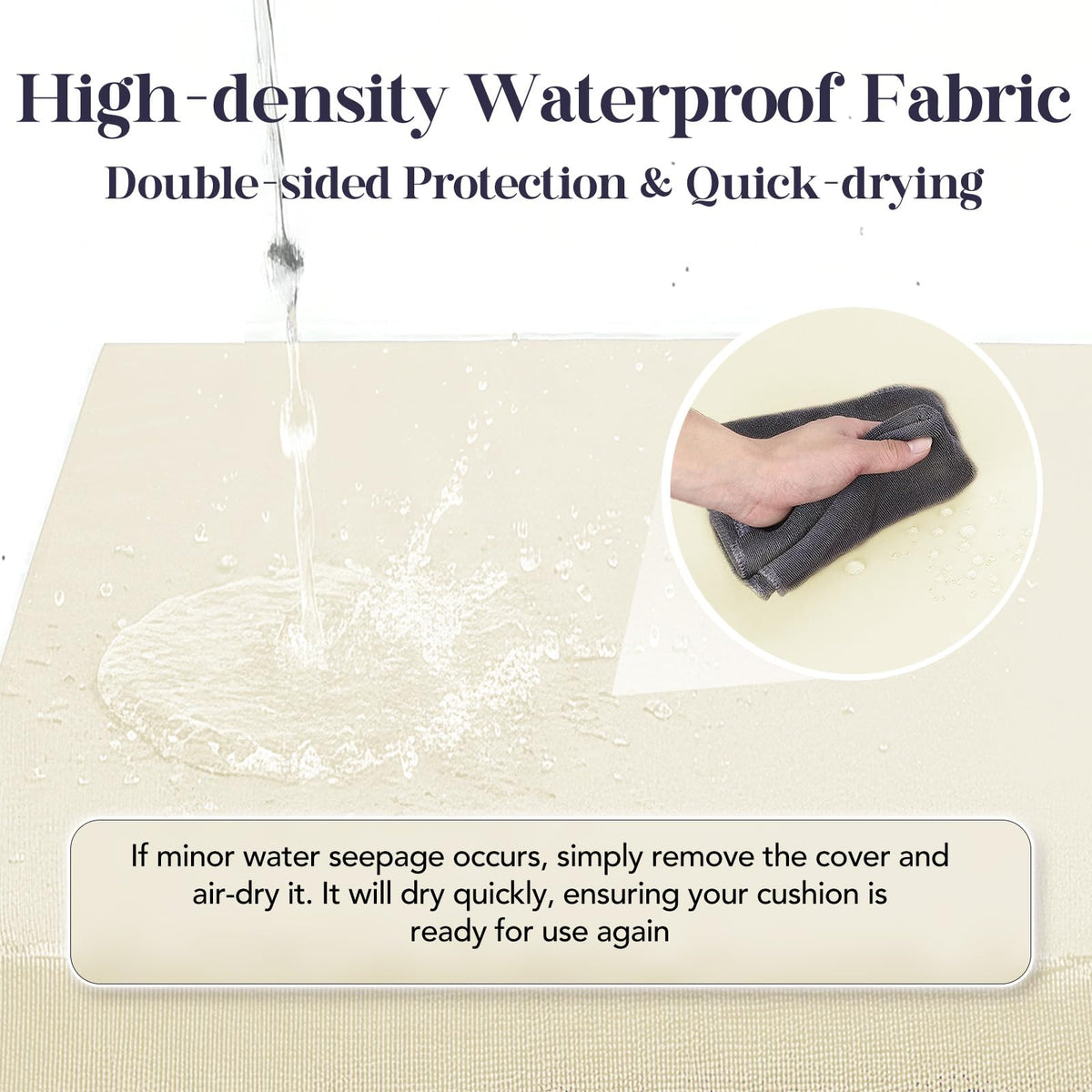 L'AGRATY 30D high-resilience foam provides firm, quick-rebound seat support.