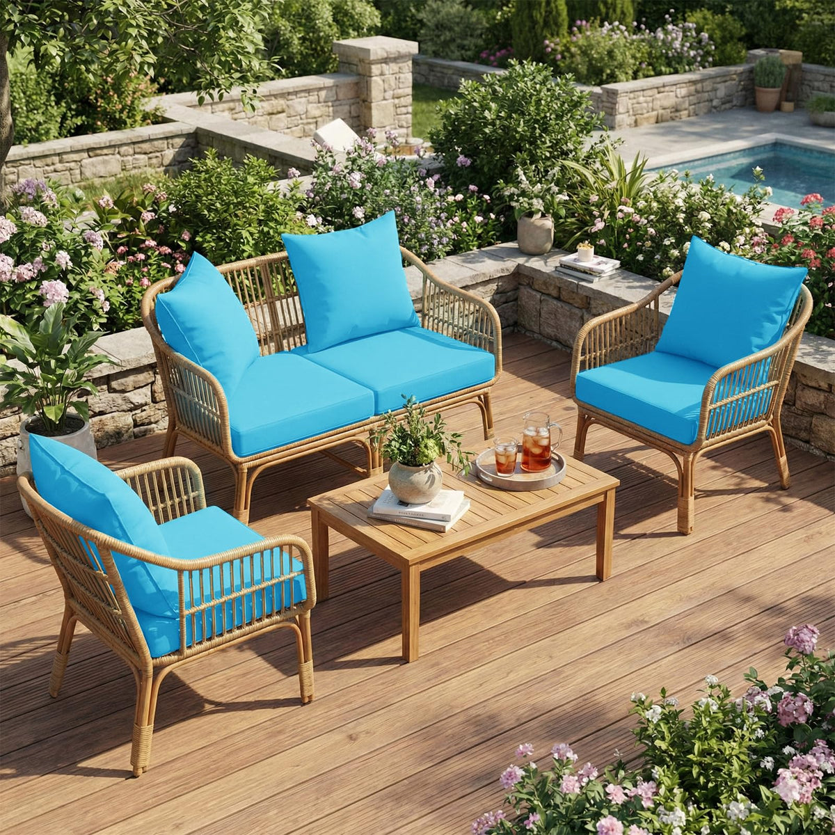 L'AGRATY backrest cushion 24x22 for supportive patio seating.