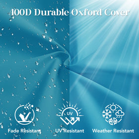 L'AGRATY waterproof fabric cushions resist spills and sun fade.
