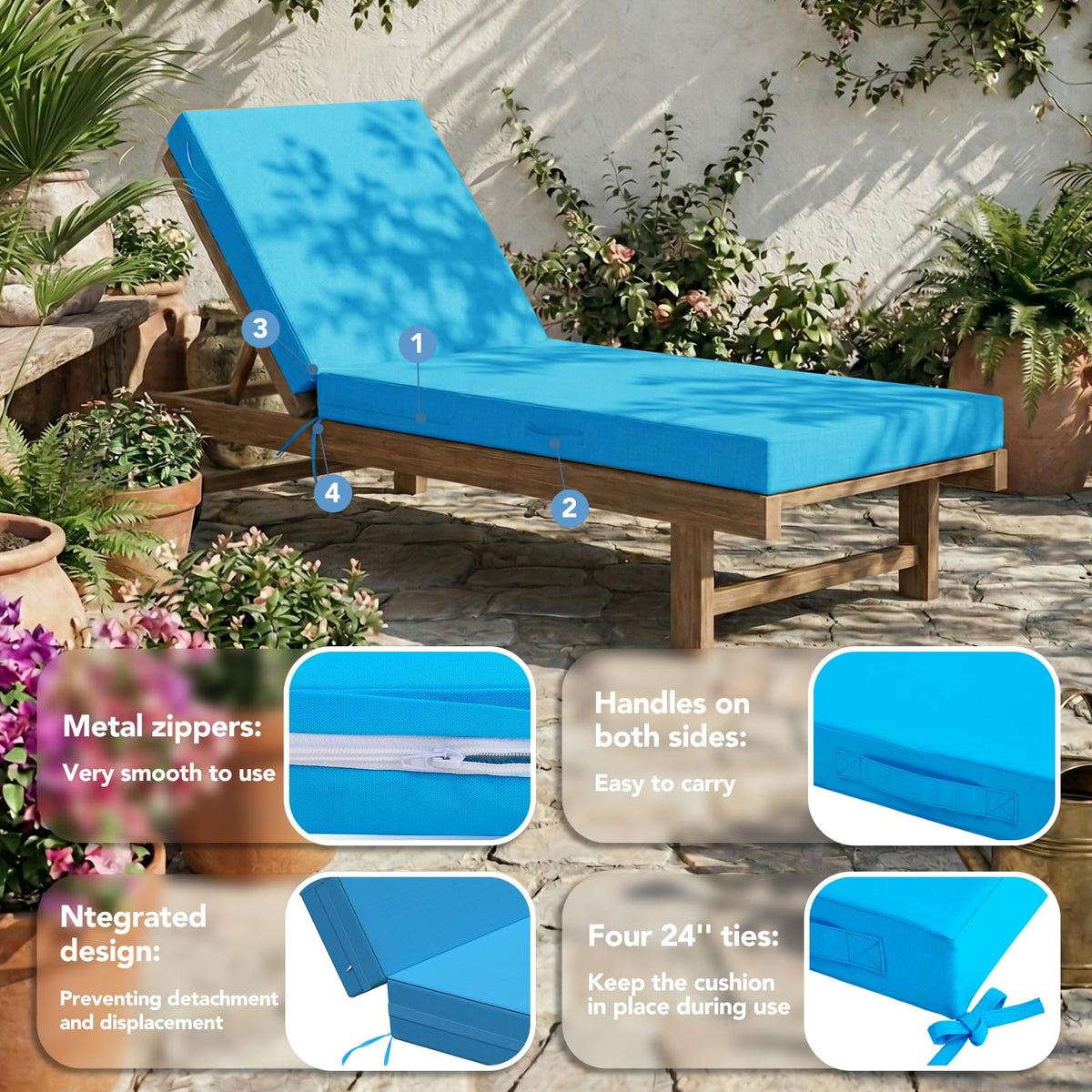 Fade-resistant fabric keeps color vibrant and dries quickly