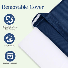 Packaging view of L'AGRATY navy cushions set