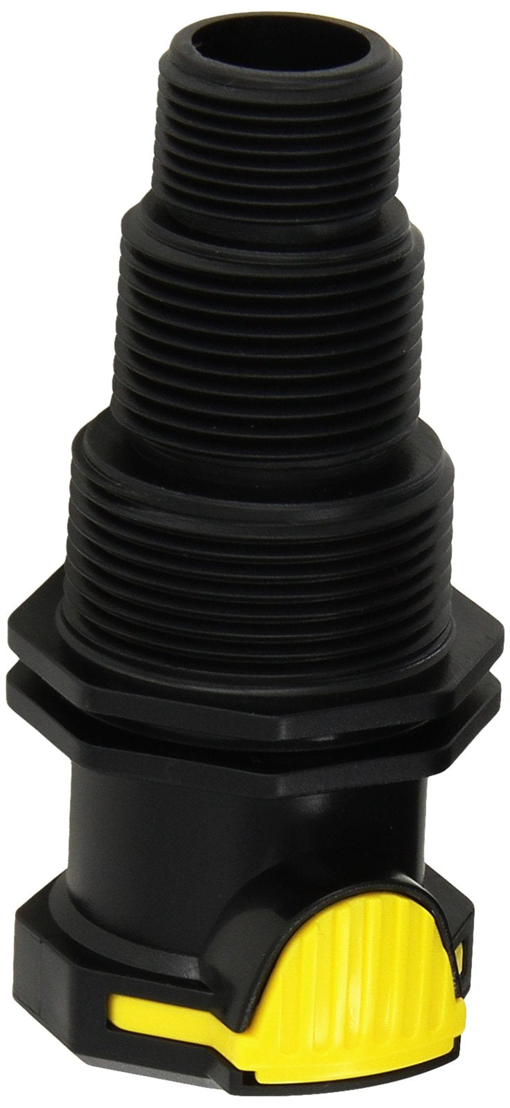 Laguna Click-Fit Connector with threaded male fitting enables quick, secure pond hose connections.