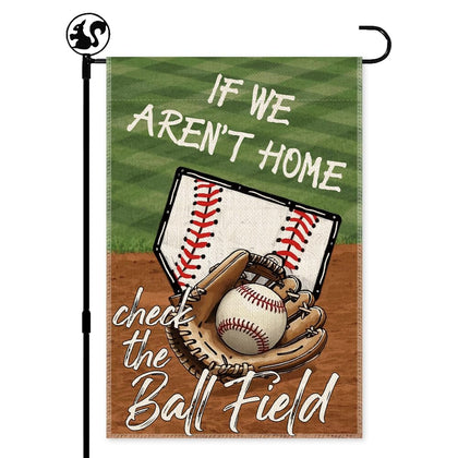 LAGZDFC baseball flag 12x18 inches in double-sided design for outdoor yard display.