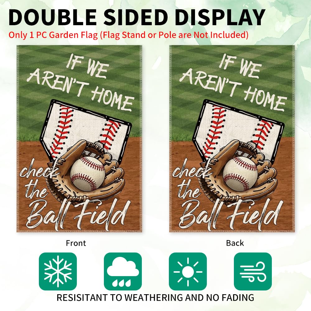 LAGZDFC baseball lovers flag great for patios, courtyards, or entryways.