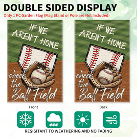 LAGZDFC baseball lovers flag great for patios, courtyards, or entryways.
