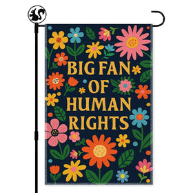 LAGZDFC human rights garden flag double-sided for prominent outdoor display.