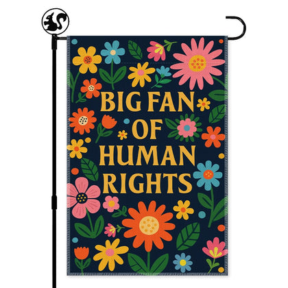 LAGZDFC human rights garden flag double-sided for prominent outdoor display.