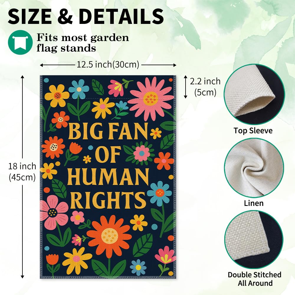 LAGZDFC waterproof linen garden flag withstands weather without fading.