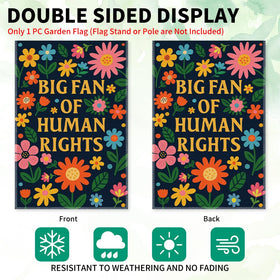 LAGZDFC yard flag with a 2.2 inch sleeve for easy mounting.