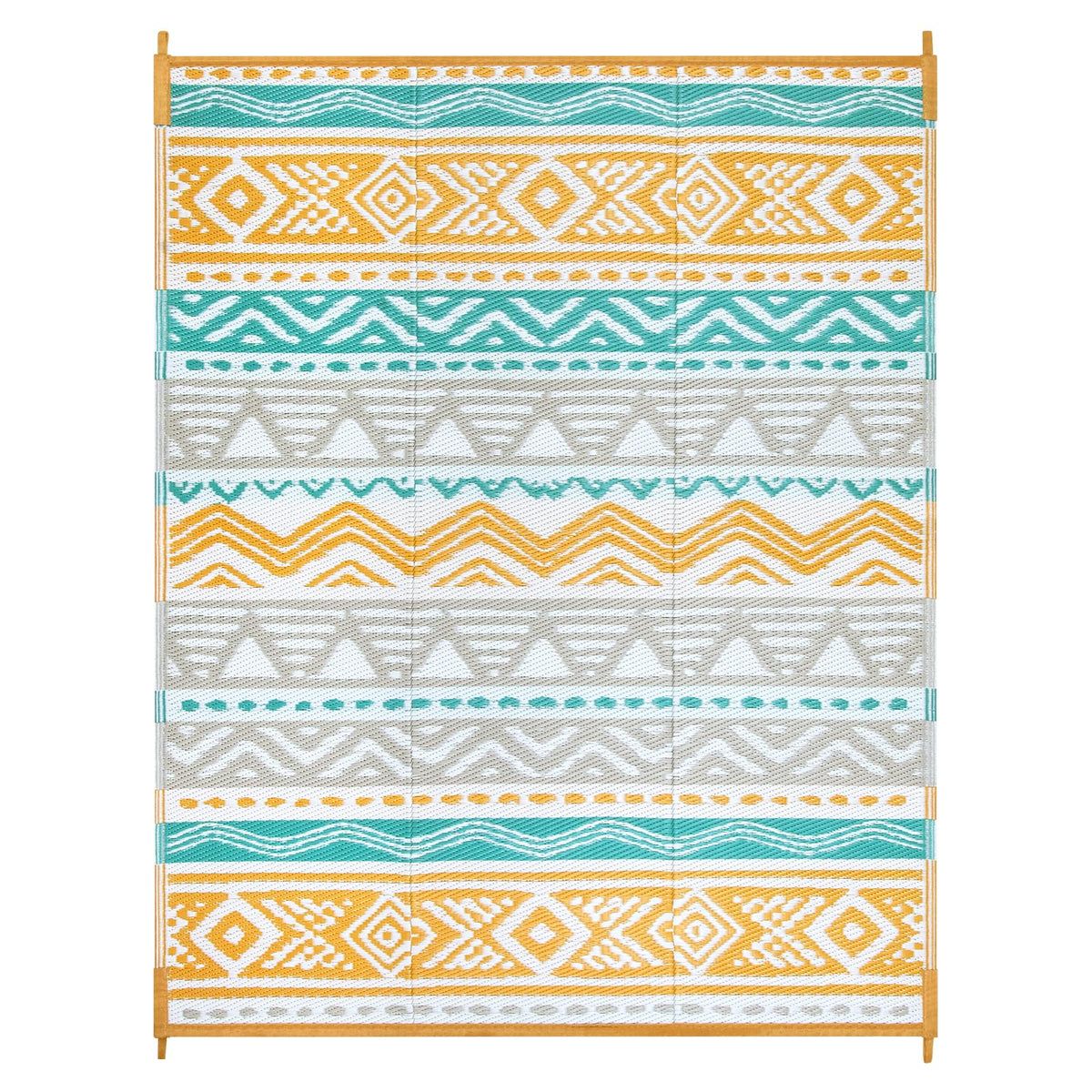 Lahome lightweight rug folds easily for travel and storage.