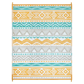 Lahome lightweight rug folds easily for travel and storage.