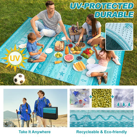 Lahome Outdoor Rug with reversible design for two looks.