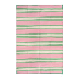 Lahome rug laid out at campsite for camping or picnic