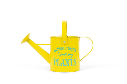 Laila and Lainey small indoor watering can in yellow for easy indoor plant care.