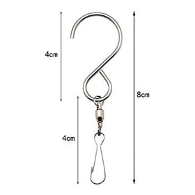 Lainin clip supporting a solar light hanger with secure, rotating hold