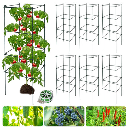 LAKNUAL tomato cages with different spacing for growing tomatoes and vines