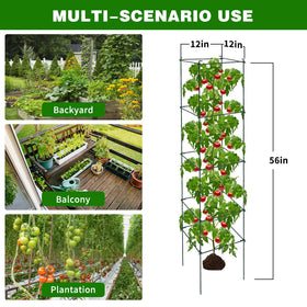 LAKNUAL versatile cages suit cucumbers, flowers and more for healthier growth