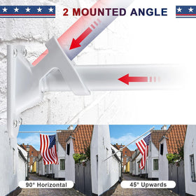 LAKEROD 1-inch rustproof flagpole designed for outdoor use
