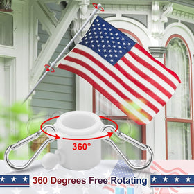 LAKEROD aluminum flag holder bracket for versatile mounting