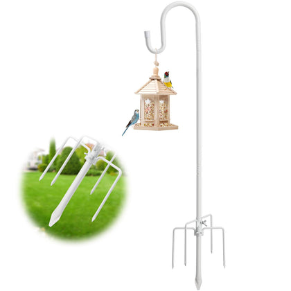 LAKEROD Bird Feeder Pole 78-inch height provides tall, stable support for feeders
