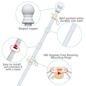 LAKEROD dual mounting bracket options for horizontal or angled display