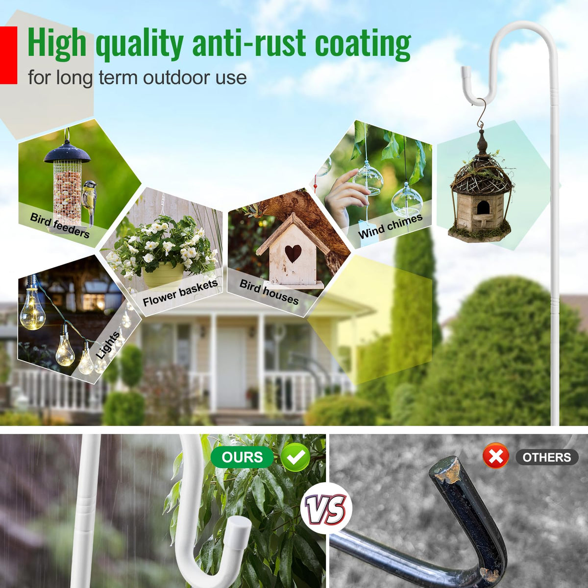 LAKEROD Rustproof coating extends outdoor life for garden decor