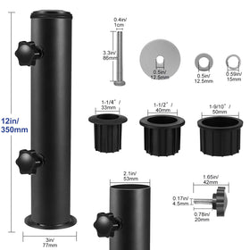 Lalafancy hardware bundle close-up—includes bolts, washers, and tightening knobs.