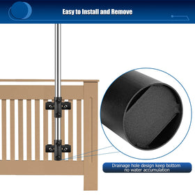 Lalafancy rail clamp installation demonstrates secure screws and rails