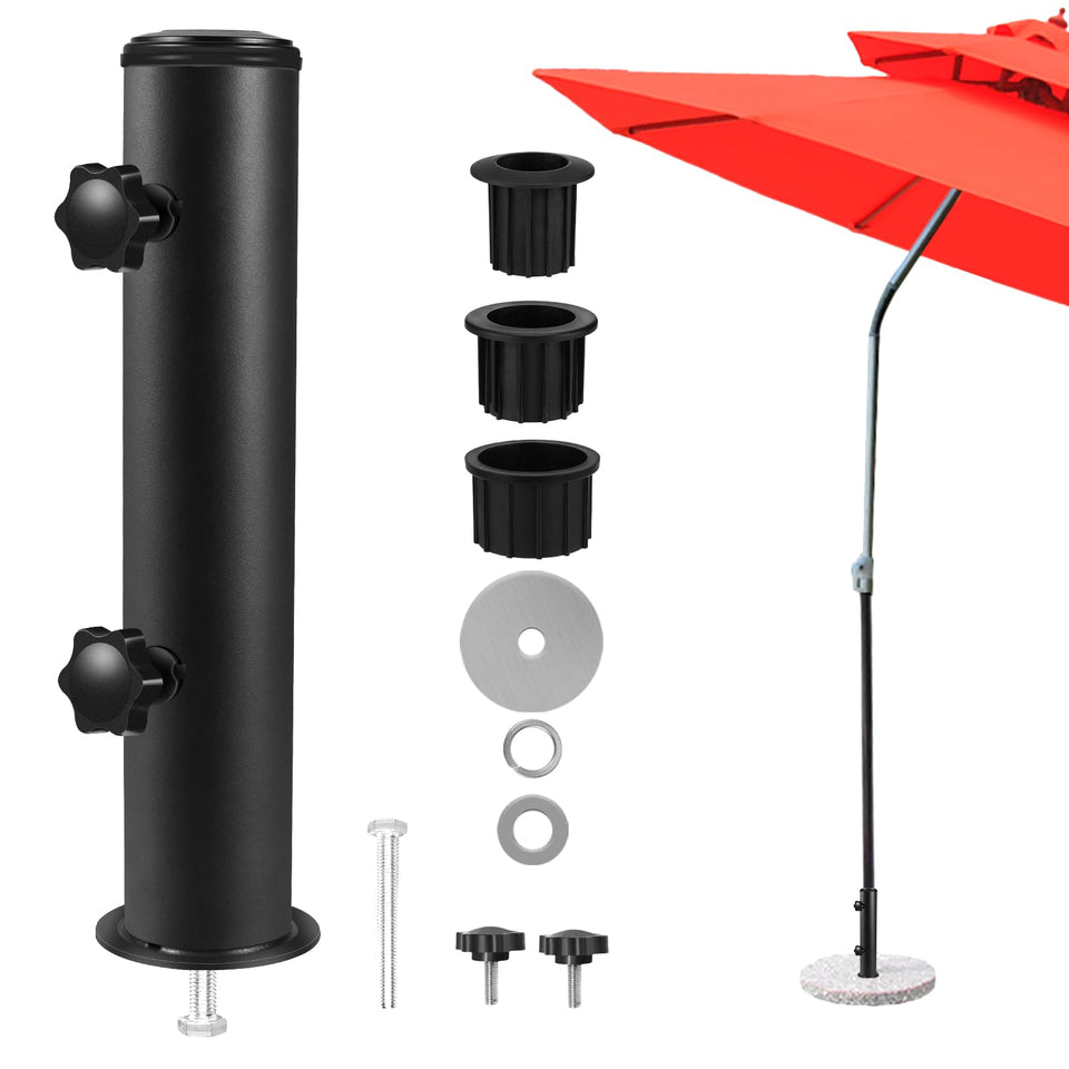 Lalafancy universal umbrella stand tube—sturdy steel construction for outdoor use.