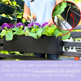 LaLaGreen balcony deck container planter adds instant outdoor charm.