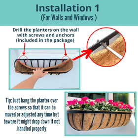 Coco liner inside LáLáGreen planter supports drainage and root ventilation.