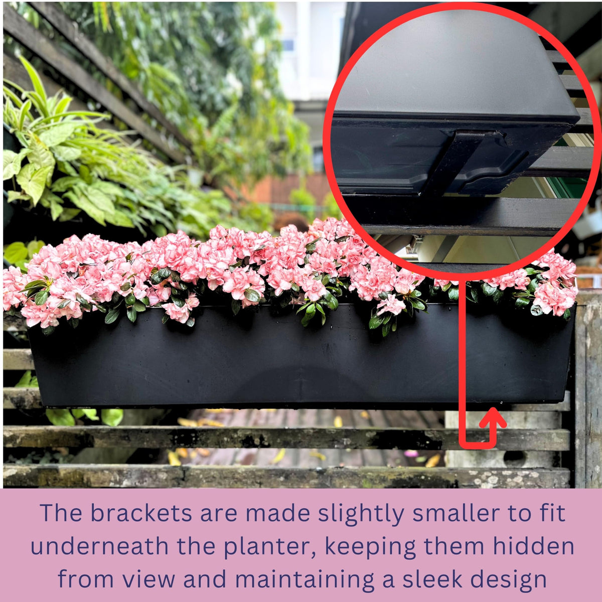 LáLáGreen planter features drainage holes to support healthy root growth.