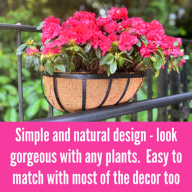 Lalagreen farmhouse style deck planter decor enhances patios and balconies