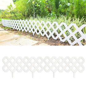 LáLáGreen garden edging border in white defines beds and protects soil.