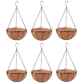 LáLáGreen 12-inch hanging planter with coco liner for versatile plant displays