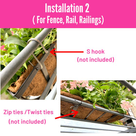 LáLáGreen metal horse trough planter, versatile for garden corners.
