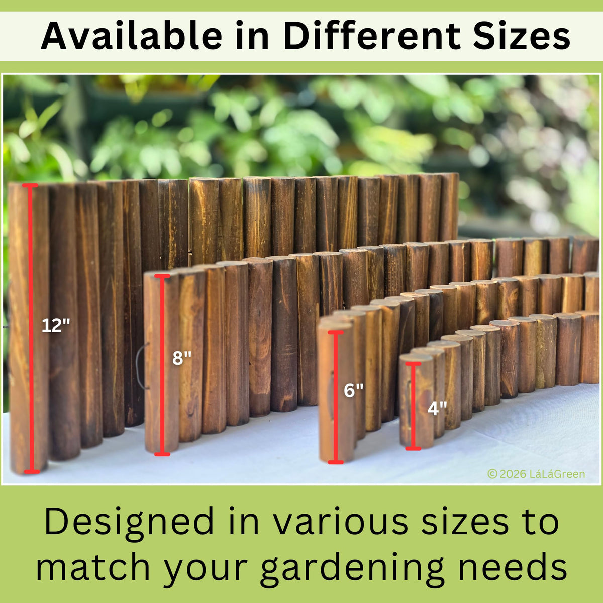LáLáGreen outdoor border along a pathway enhancing yard decor