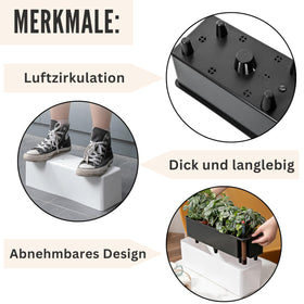 LáLáGreen planter box black minimal design complements modern homes